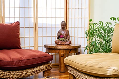 Xoticbrands Seagrass Meditation Yoga Chair - Natural With Cream Cushion #TOP6