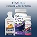 TRUEplus Glucose Gel Pouch, Fruit Punch Flavor, 15g Fast-Acting Carbohydrates, Fat Free, Gluten Free, Quick Support for Low Blood Sugar and Energy, 72 Pack