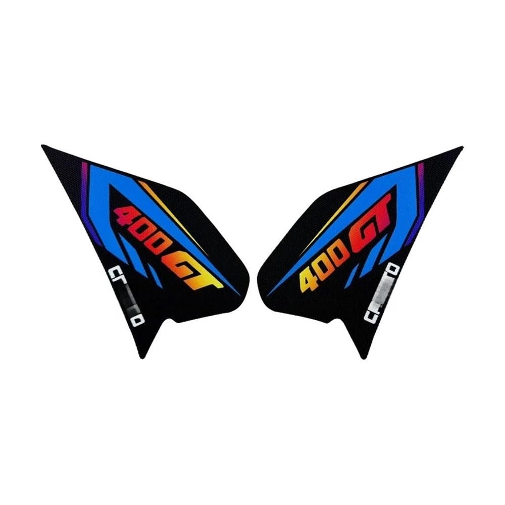 Motorcycle Fuel Tank Protector for CF&Moto 400GT 650GT Motorcycle Tank Decal Knee Sticke(400GT D)