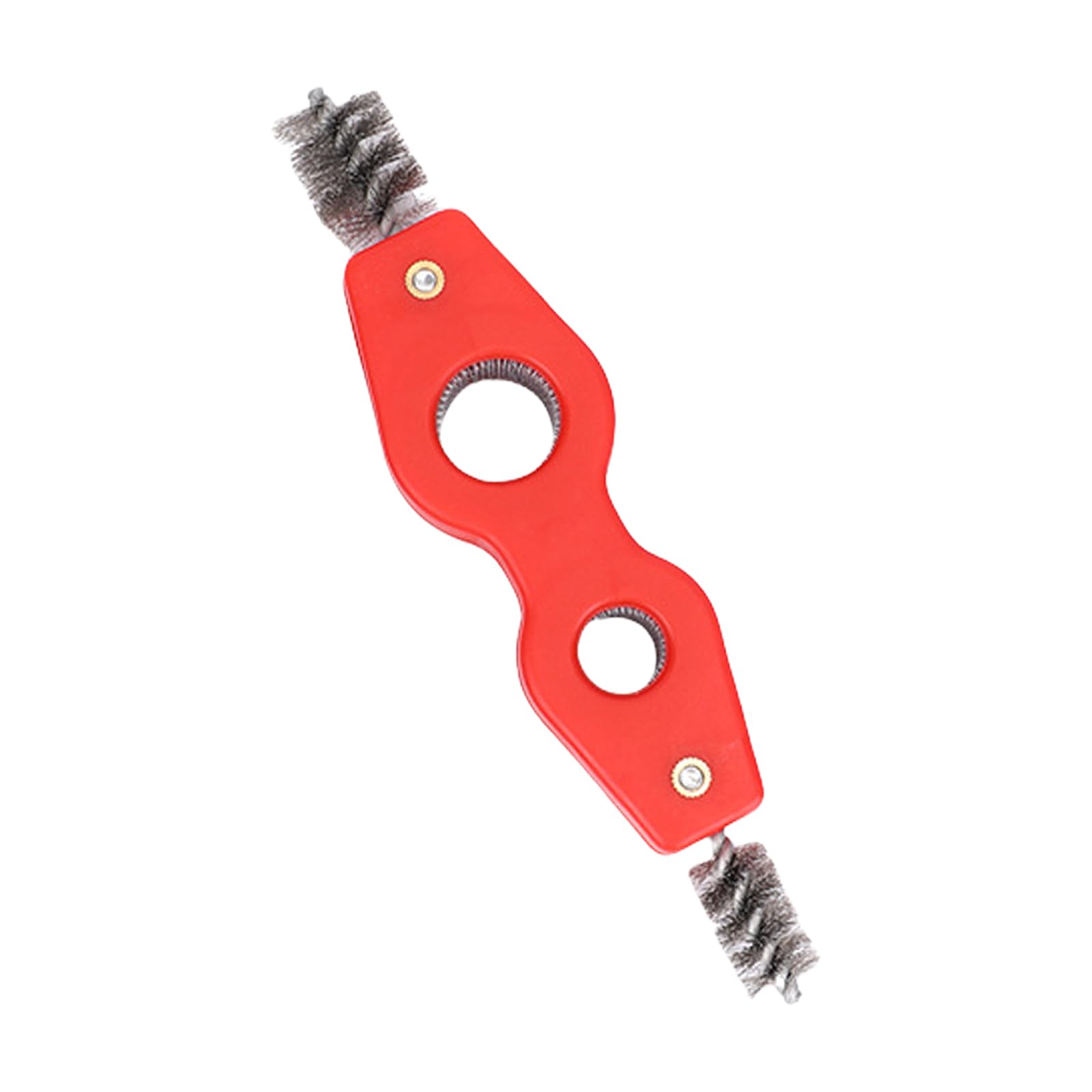Msioytog Red Multifunction Steel Wire Brush For Car Battery Terminals Maintenance And Metal Pipe Polishing Deburring Cleaning Steel Wire