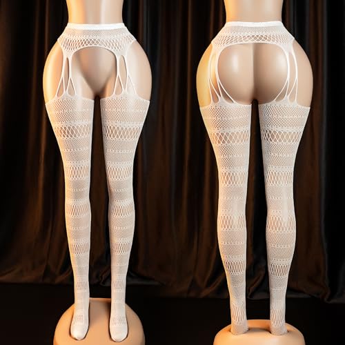 Fishnet Stockings Tights For Women Sexy Black Patterned Thigh High Stockings Fishnet Leggings Pantyhose2