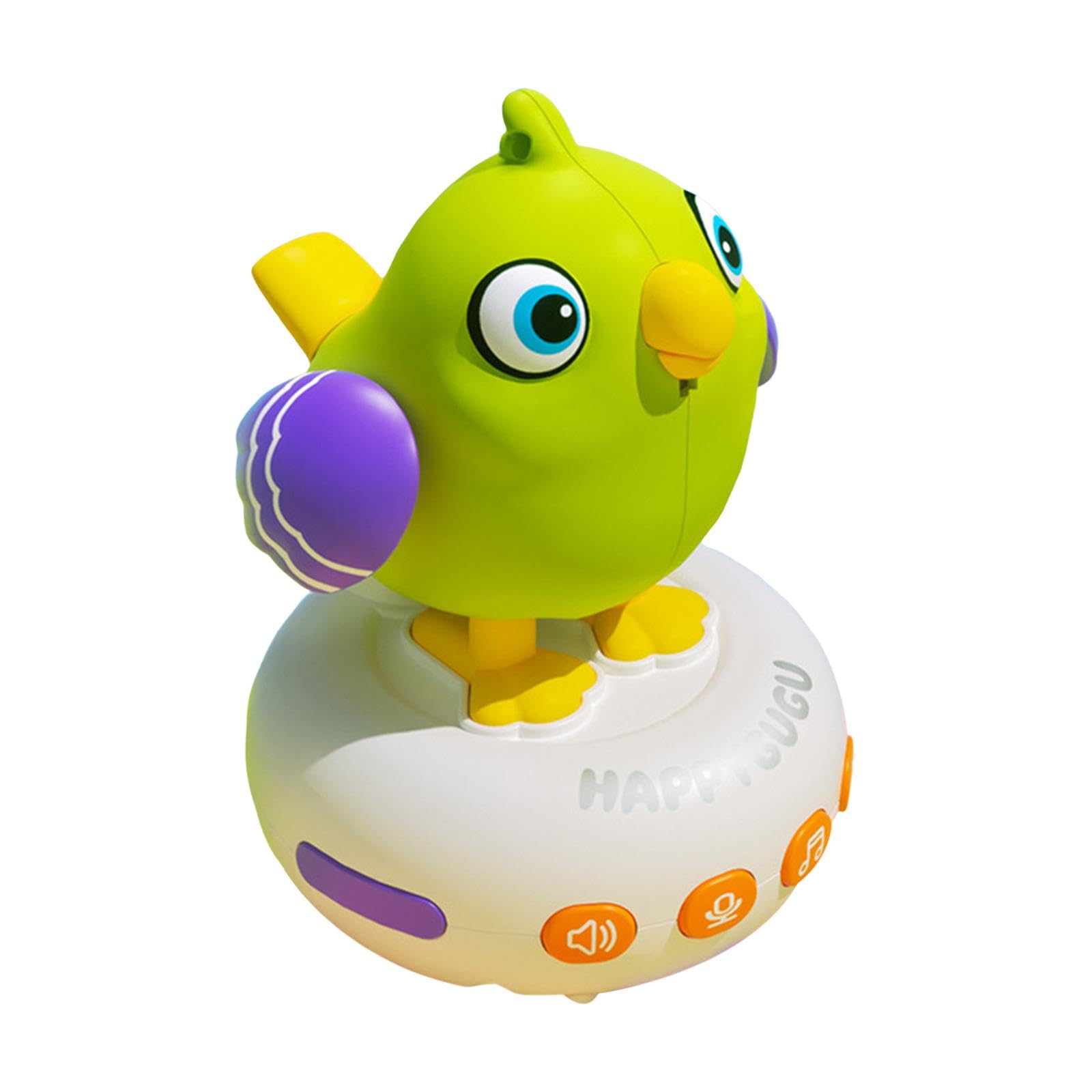Sharplace Reloj de Juguete para Niños, Reloj de Juguete Musical con Forma de Pájaro para Niños, Silbato de Juguete con Carga USB para Niños, Reloj Electrónico C, Verde