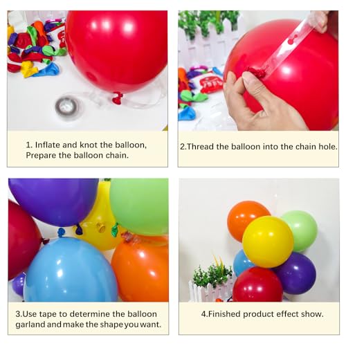 KAWKALSH Rainbow Balloon Arch Kit 111Pcs 18 12 5 Inch Latex Colorful Party Balloons Garland for Birthday Baby Shower Wedding Engagement Anniversary Christmas Party Decorations - image 3