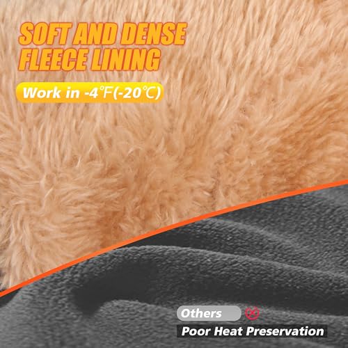 Image of ihuan Winter Waterproof Ski Gloves Men Women, Snow Warm Cycling Cold Weather, Driving Biking Running