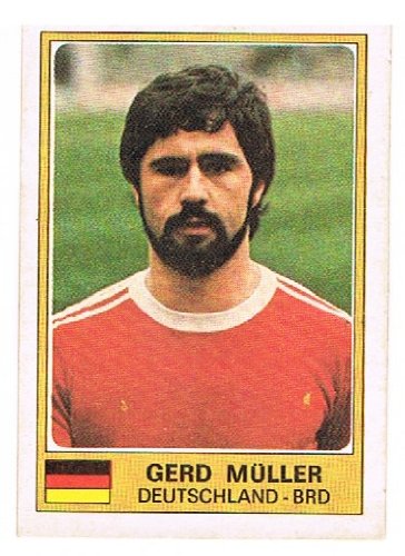 Autocollant Panini Gerd Müller EURO Football 1976 – Neuf