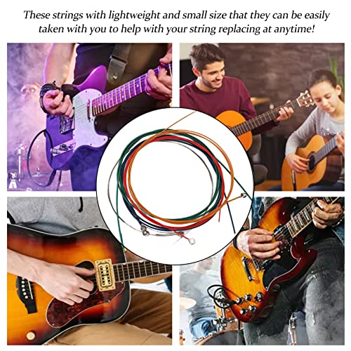 Pwshymi Jeu de Cordes de Guitare, 6 pièces de Cordes de Guitare Longue durée Professionnelles pour la Performance - Les Beatles, Paul McCartney, John Lennon, RIngo Starr, George Harrison Pwshymi Jeu de Cordes de Guitare, 6 pièces de Cordes de Guitare Longue durée Professionnelles pour la Performance – Image 3