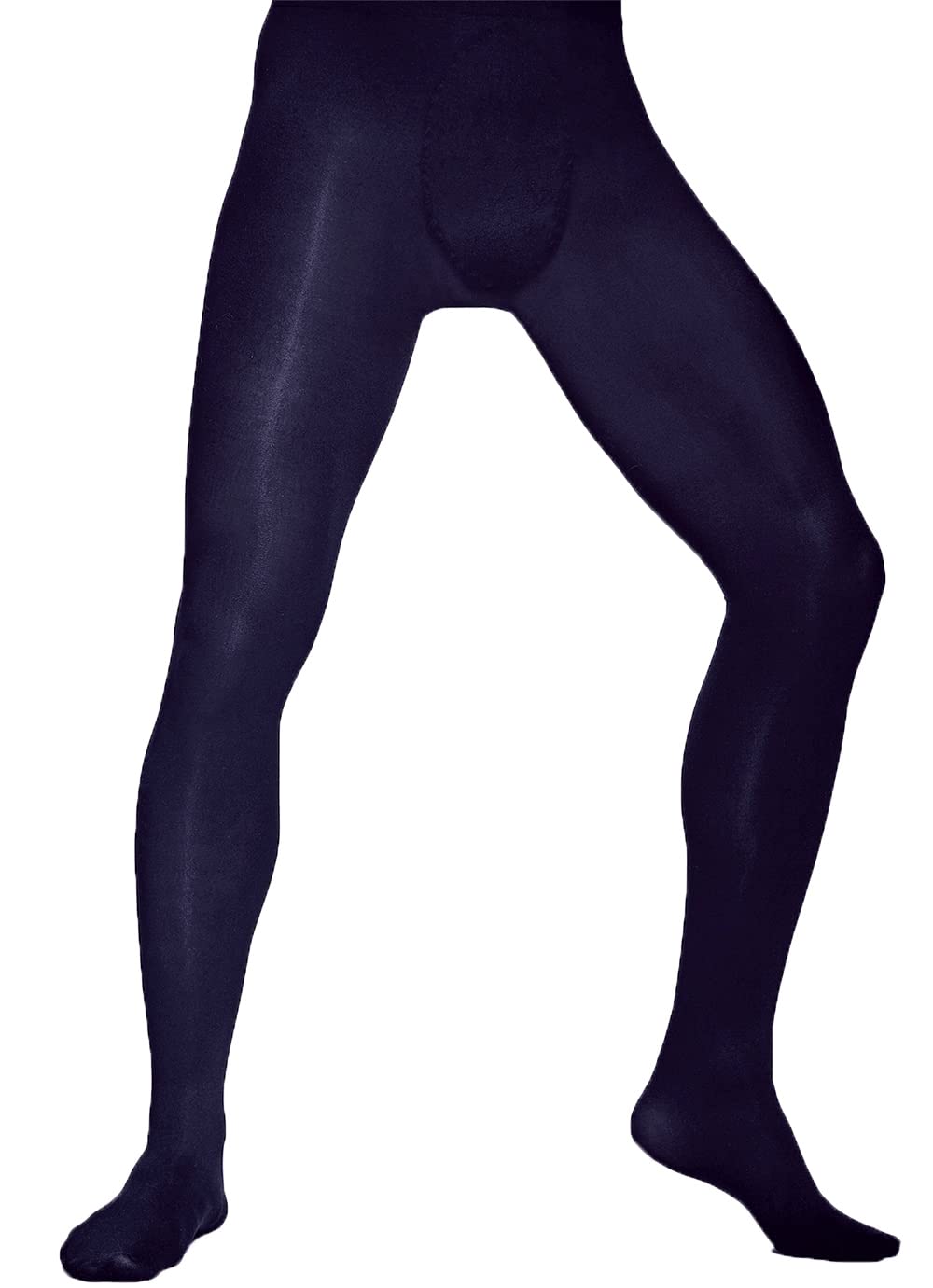 Aurellie Men's Dark Blue Opaque Everyday Footed Tights Rocky 60 Denier
