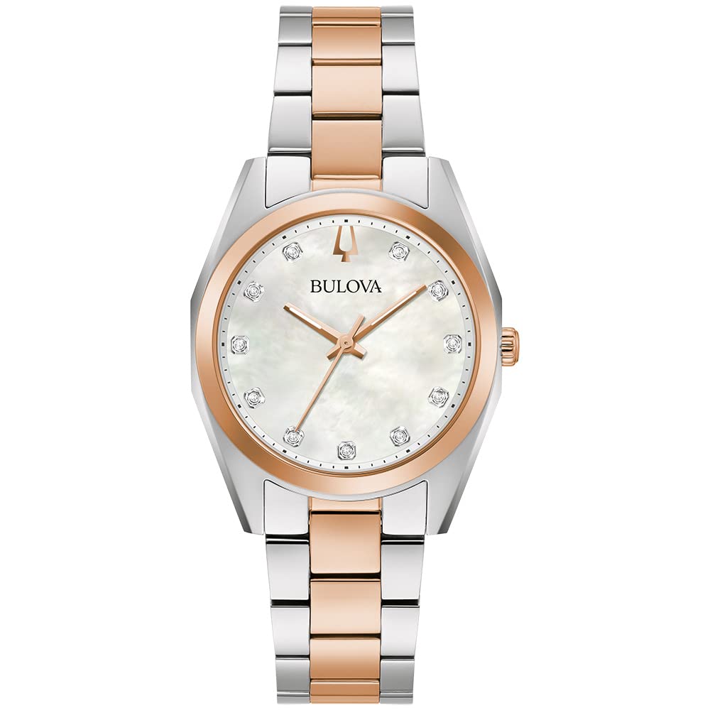Bulova Ladies Surveyor Diamond Two-Tone Watch | 31mm | 98P207