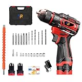 Furadeira e Parafusadeira de Impacto 16.8V Brushless, 60Nm, Kit Completo Profissional c/ 2 Baterias 1.3Ah, Maleta, Eixo Flexível, Soquetes, 30 Buxas + Acessórios