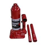 AFF Super Duty 2 Ton Hydraulic Bottle Jack, Manual, Welded Cylinder, High-Grade Steel Construction, Forged and Welded Base, 3602