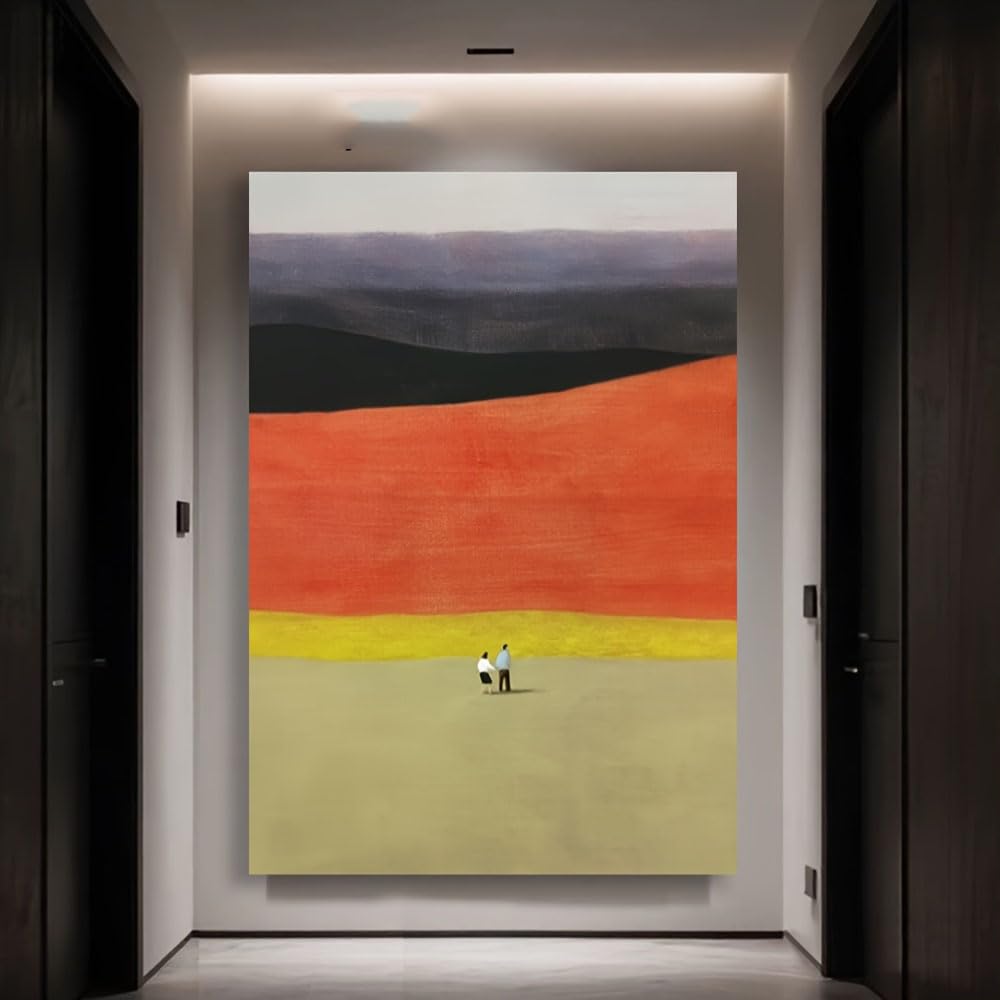 GKRXNZC Abstract Piece Features Vibrant Colors for Contemporary Home Decor. It Showcases Spring Flowers, Enhance Style Space(35x45cm/14x22in(WxH)/No frame)