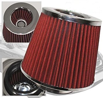 BLACK Filter For 93-97 Mazda 626 2.0L L4 Mass Air Flow Sensor Intake Adapter art
