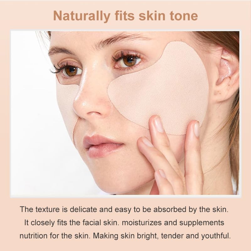 Miniatura 3 de 5 pares de parches de golf, parche facial con protección UV para exteriores, parches faciales de gel de golf, parche hidratante para el cuidado de