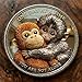 Emotional Support Monkey Coin – Inspirational Challenge Coin with “One Day at a Time You are Not Alone”, Encouragement Pocket Token Gift for Friends, Family, Motivation Keepsake (10-PC)
