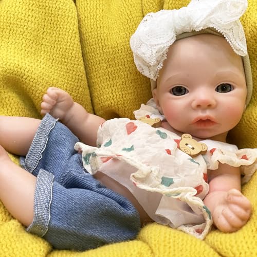 Muñeca de silicona realista de 28 cm OtardDolls miniatura 4