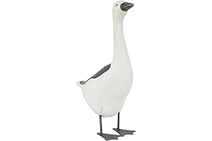 Deco 79 Polystone Duck Decorative Garden Sculpture