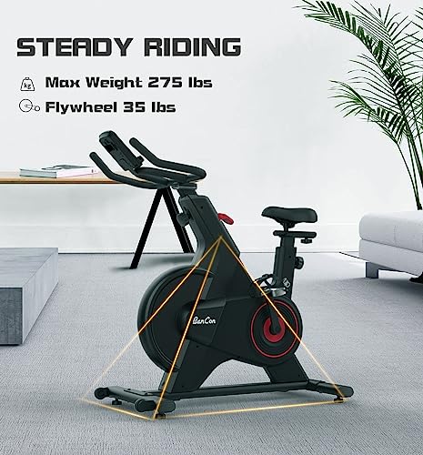Bancon Spin Bike Stationary Exercise Bike For Home, Magnetic Resistance Indoor Cycling Bicycles, Workout Bike For Cardio Training, Bluetooth, Digtial Watch #TOP3