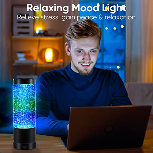 Lava Lamp, Rainbow Glitter Lamps With Automatic Color Changing Function And Clear Liquid, Usb Cable/Battery Powered Home Decoration Lamp, Perfect Room Decor For Kids Teens Adults Birthday Gift Party #TOP4