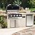 Hygrill 32-Inch Built In Grill for Liquid Propane, Stainless Steel Outdoor Kitchen 4-Burner Grill Head, Black
