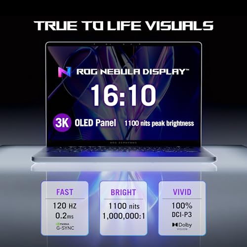 Image of ASUS ROG Zephyrus G14 (2026),Intel Core Ultra 9 386H (Series 3),RTX 5070-8GB,32GB RAM,1TB SSD,3K OLED,14 inch(35.5 cm),120Hz,Win 11,M365 Basic(1Y),Office 24,Gray,1.5 Kg,GU405AP-SY041WS,Gaming Laptop