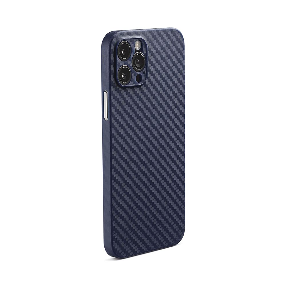 aiino Skin Case für iPhone 12 Pro, Blu Notte 12 Pro Cover mit Kohlefaser-Effekt, stoßfest und kratzfest, ultradünn - Image 4