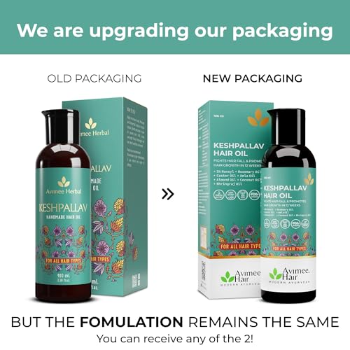 Avimee Herbal Keshpallav Hair Oil For Men & Women | Promotes Hair Growth & Reduces Hair Fall | With Rosemary, Castor, Amla, Coconut and Bhringraj Oil | Mineral Oil Free | 100 ml - Image 4