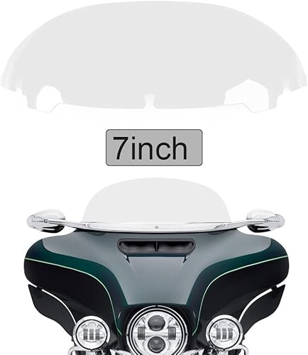 Miniatura 5 de Parabrisas ahumado de 10.5 pulgadas compatible con Harley Davidson Touring Street Glide 2014 2015 2016 2017 2018 2019