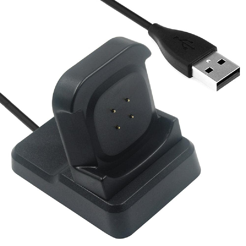 Portable Charging Dock Smart Watch Charger Base Station USB Watch Charger Cable for Fitbit Versa3/Sense