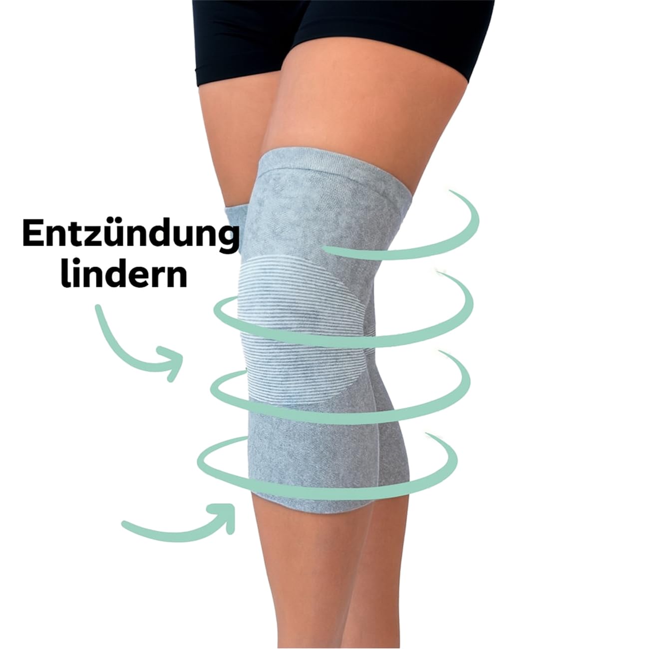Bambus Kniebandage – Kompressions Kniestütze für Damen & Herren, Arthrose, Meniskusriss, Gelenkschmerzen, Sport & Alltag – Atmungsaktiv, Rutschfest, Schmerz- & Schwellungslinderung