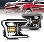 VLAND Projector LED Headlights Compatible with F150 2018 2019 2020 (Not Fit A Raptor), No Need Extra Bulbs, Black Housing