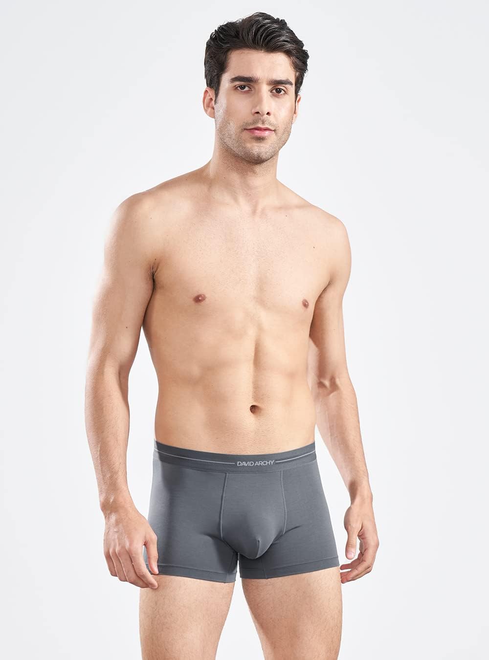 DAVID ARCHY Men's Trunk Boxer Briefs Seamless Underwear Pack Soft Support Pouch No Fly - Image 3