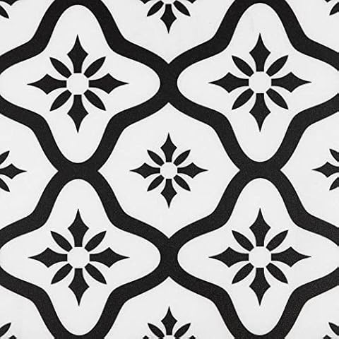 PVC Bodenbelag Selbstklebend Vinylboden Vinyl-Fliesen Dielenboden für Küche Badezimmer Wohnzimmer Wasserdicht Schwarz 30x30cm 10 Stück Cover