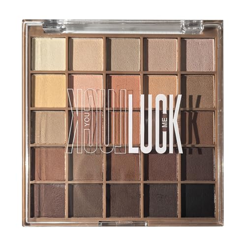 Professional Warm Ultimate Eyeshadow Palette 25 High-Pigmented Nude Colors Matte Shimmer Satin Finishes Vegan & Cruelty-Free (04#)