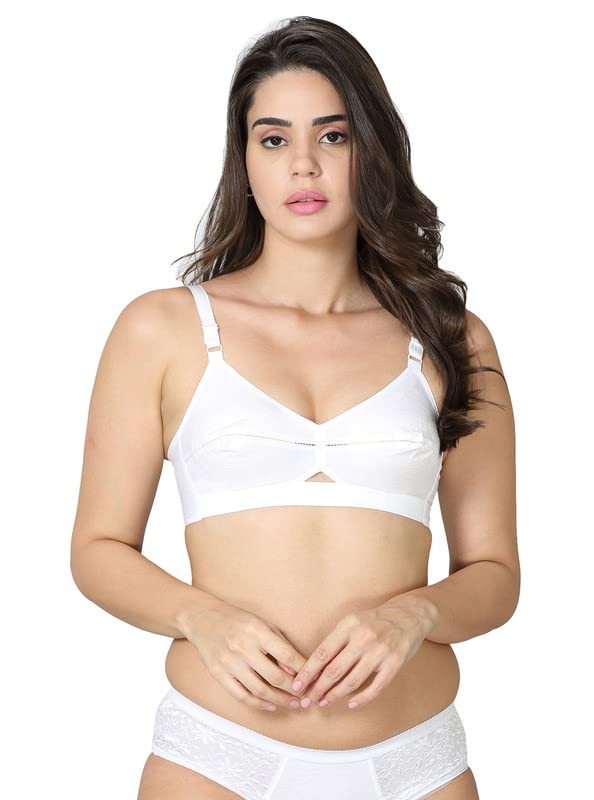 Rose_Single Layered Round Stitch Cotton Bra-image-28
