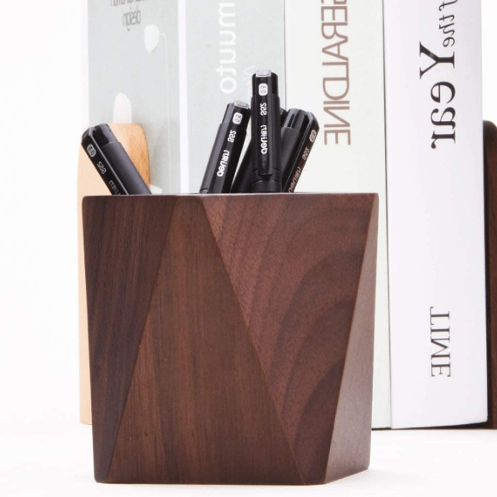 Pennenhouder Pen Houder Pennenhouder Multifunctionele Houten Kantoor Organizer Fashion Design Potlood Houders Bureau Kantoor Accessoires Potlood Cup Penhouder (Color : A