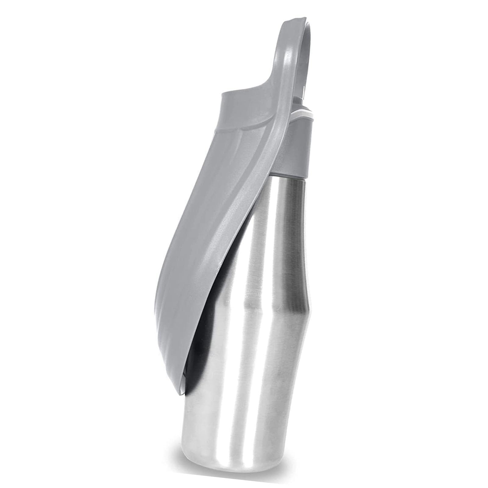 Dog Water Bottle, Proof Portable Stainless Steel Dog Travel Water Bottle Portable for Outdoor Walking, Hiking (Grey)