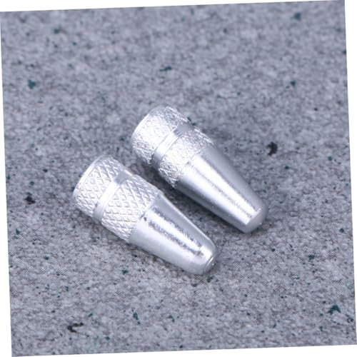 6 Pcs Tapones de Válvula de Aluminio para Bicicleta miniatura 3