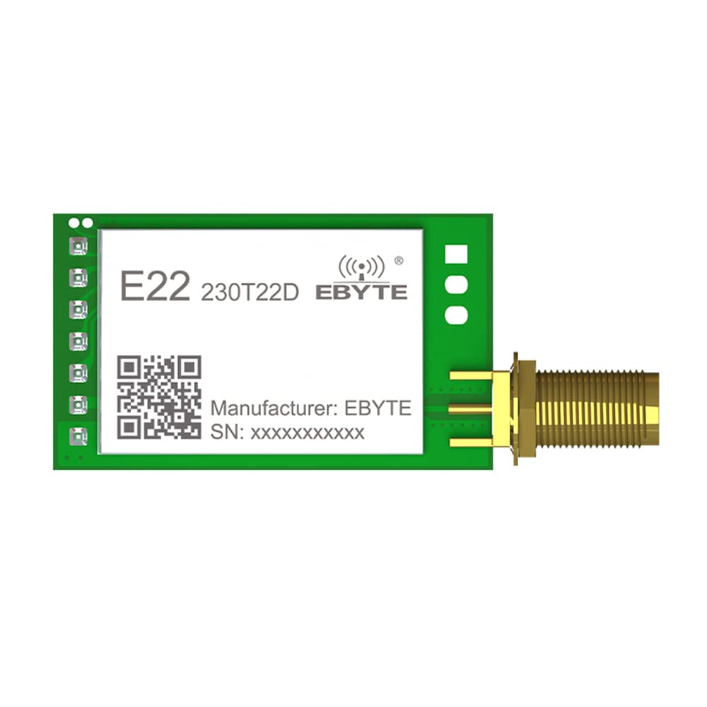 LoRa Wireless Module 868MHz 915MHz 22dBm EBYTE E22-900T22D 5km Long Range UART RF Transceiver Transmitter Receiver Low Power Consumption Small Size