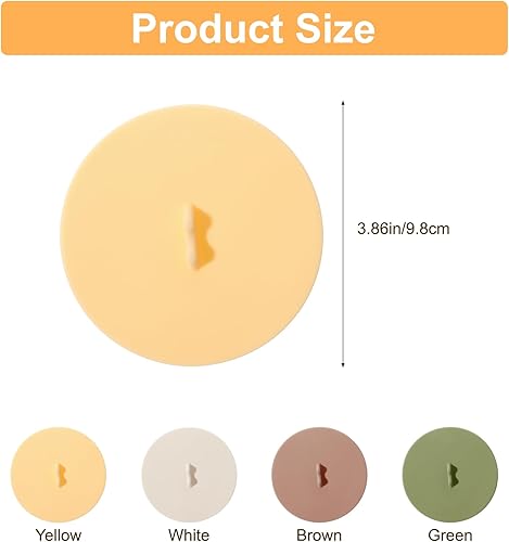 Miniatura 2 de 4 fundas de silicona para bebidas, tapas de silicona de grado alimenticio con sello hermético, tapas universales reutilizables para tazas, tazas de