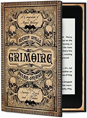 KleverCase Universal Book Cover for eReader Devices with 6 to 6.8 Inch Screen. Works with kobo, Nook, Kindle, Kindle Paperwhite, Sony, storytel and More. (Grimoire Magic)