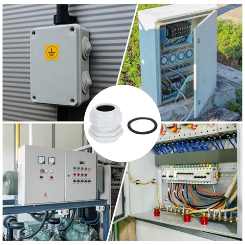 Prensaestopas PG36 con junta de estanqueidad, protector de cables impermeable ajustable de 5 piezas 7