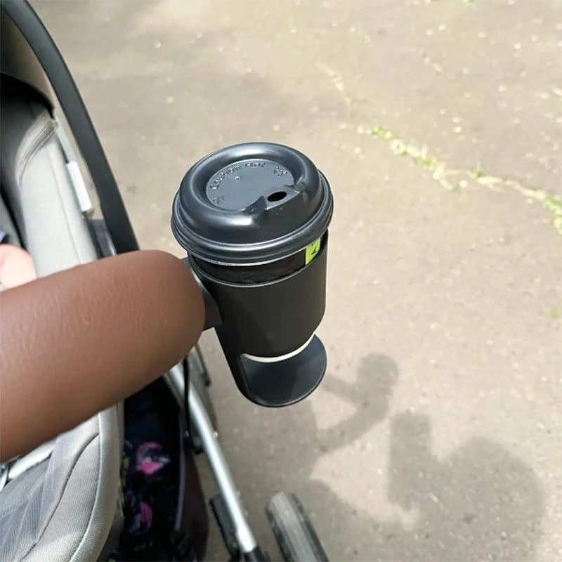 Buggy Coffee Cup Holder with Sawtooth Groove Universal Compatible with Cybex Platinum Priam Melio Mios Eezy Beezy Stroller Drinking Fixture