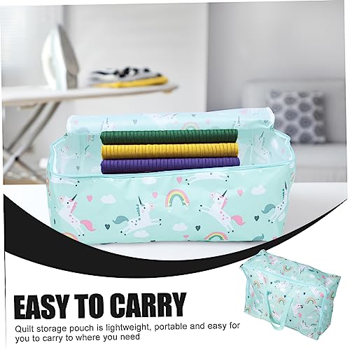 USHOBE 2 Peças Saco De Roupas Médio Cobertor De Cama Sacos De Armazenamento Dobráveis ​​De Viagem Pa