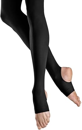 black stirrup dance tights
