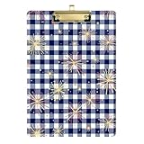 Porte-bloc de poche pour infirmière format A4/lettre, 12,5 x 9 x 0,1 pouces. Clip en option à profil bas doré ou argenté avec boucle rétractable pour l'accrocher qui est et portable, tient dans vos valises et sacs à dos