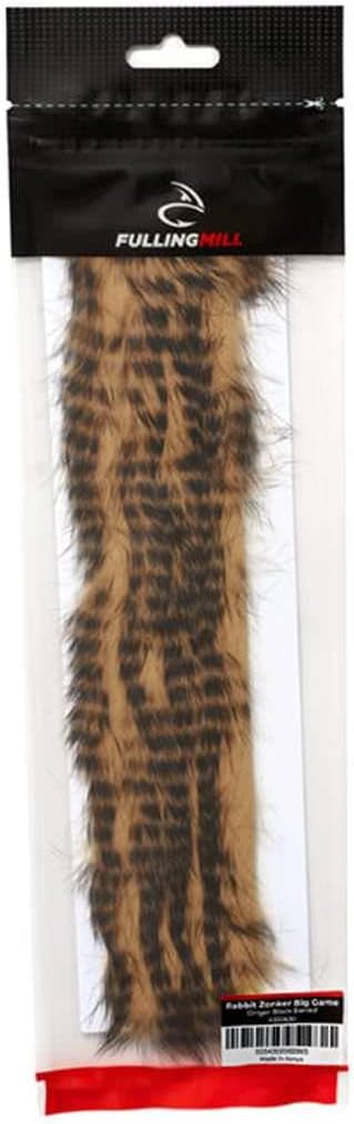 Fulling Mill Rabbit Zonker Big Game (Ginger Black Barred)