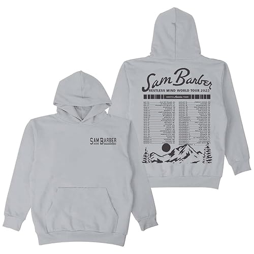 Sam Barber Restless Mind 2025 North America Tour Hoodie Long