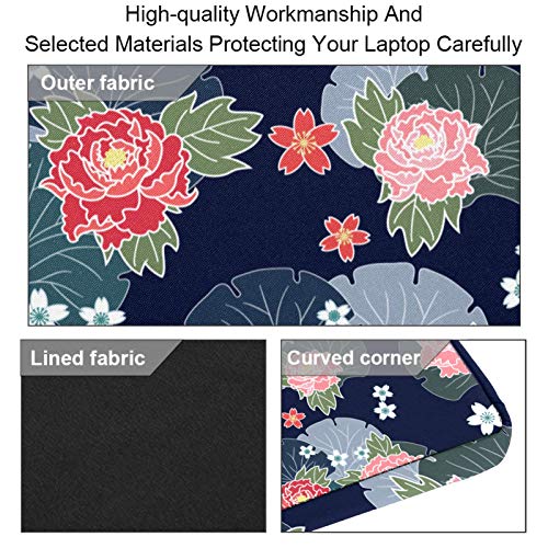 Bolso bandolera para portátil que alivia el peso en tus hombros con estilo floral 3