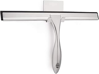 LPOLER Shower Squeegee for Shower Doors, Bathroom, Mirrors, Tiles and Car Windows (Grey, 14 inch)