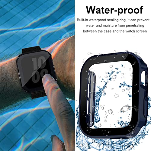 Miimall Waterproof Tempered Glass Case Compatible with Apple Watch Series 8/Series 7 41mm - Image 2